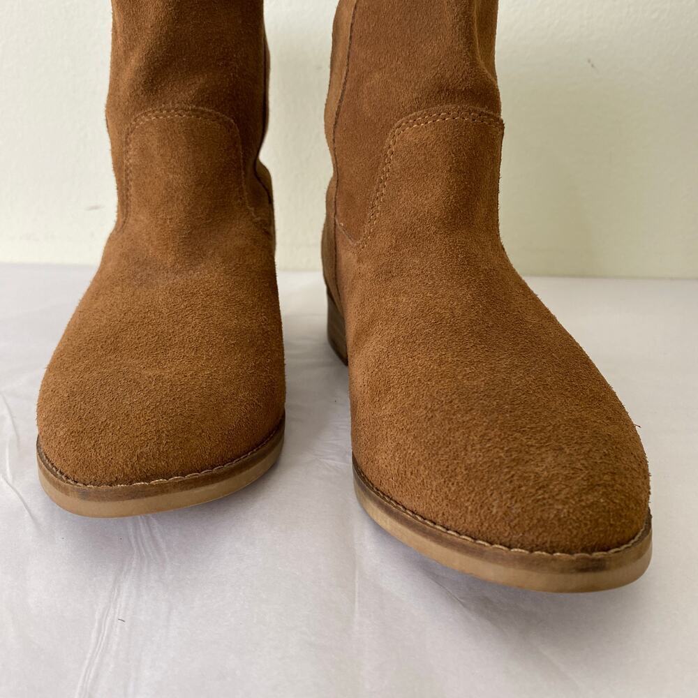 TOMS Laurel Cognac Suede Pull On Ankle Boots Tan Size 7.5 NWT - Picture 7 of 15